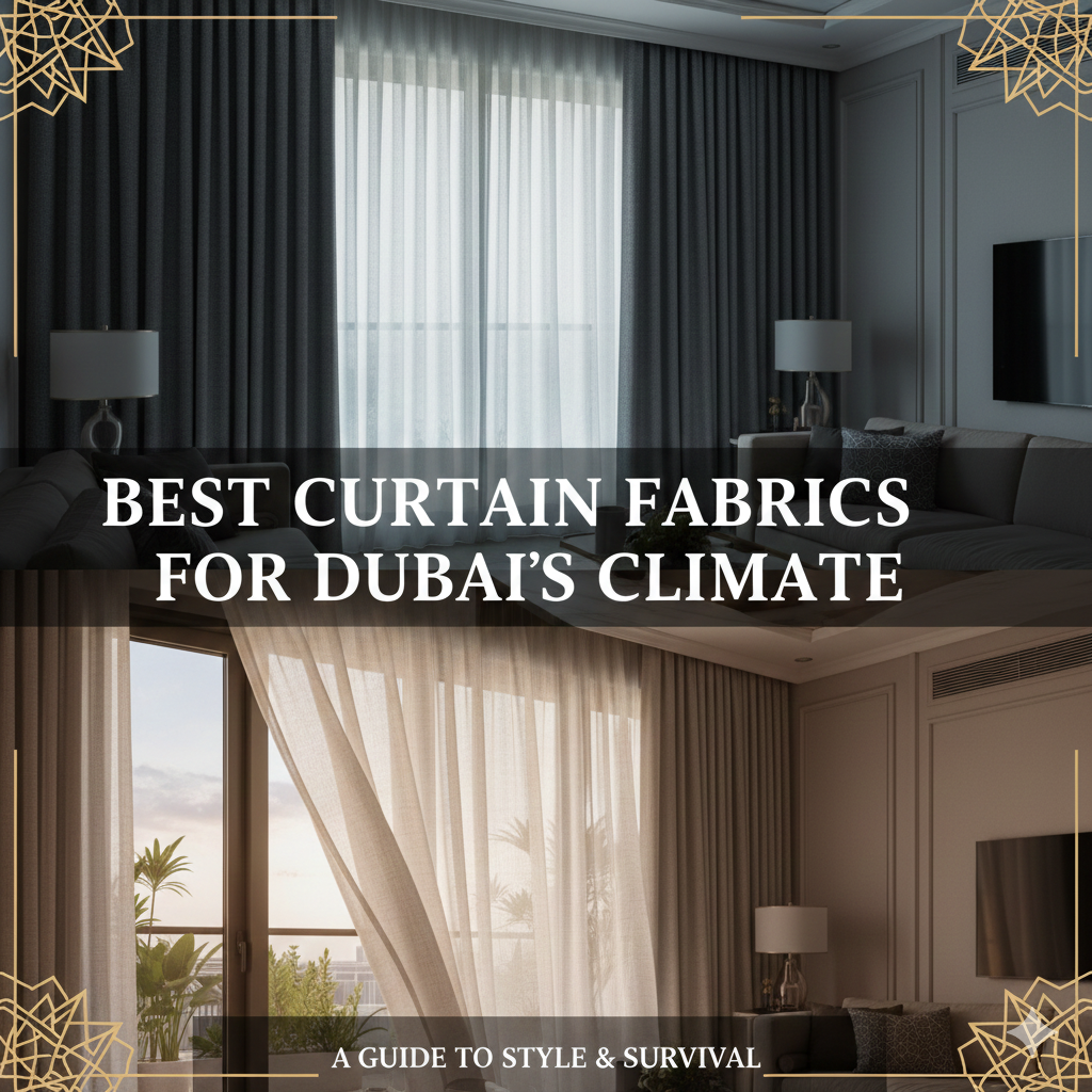 Best Curtain Fabrics for Dubai’s Climate: A Guide to Style & Survival