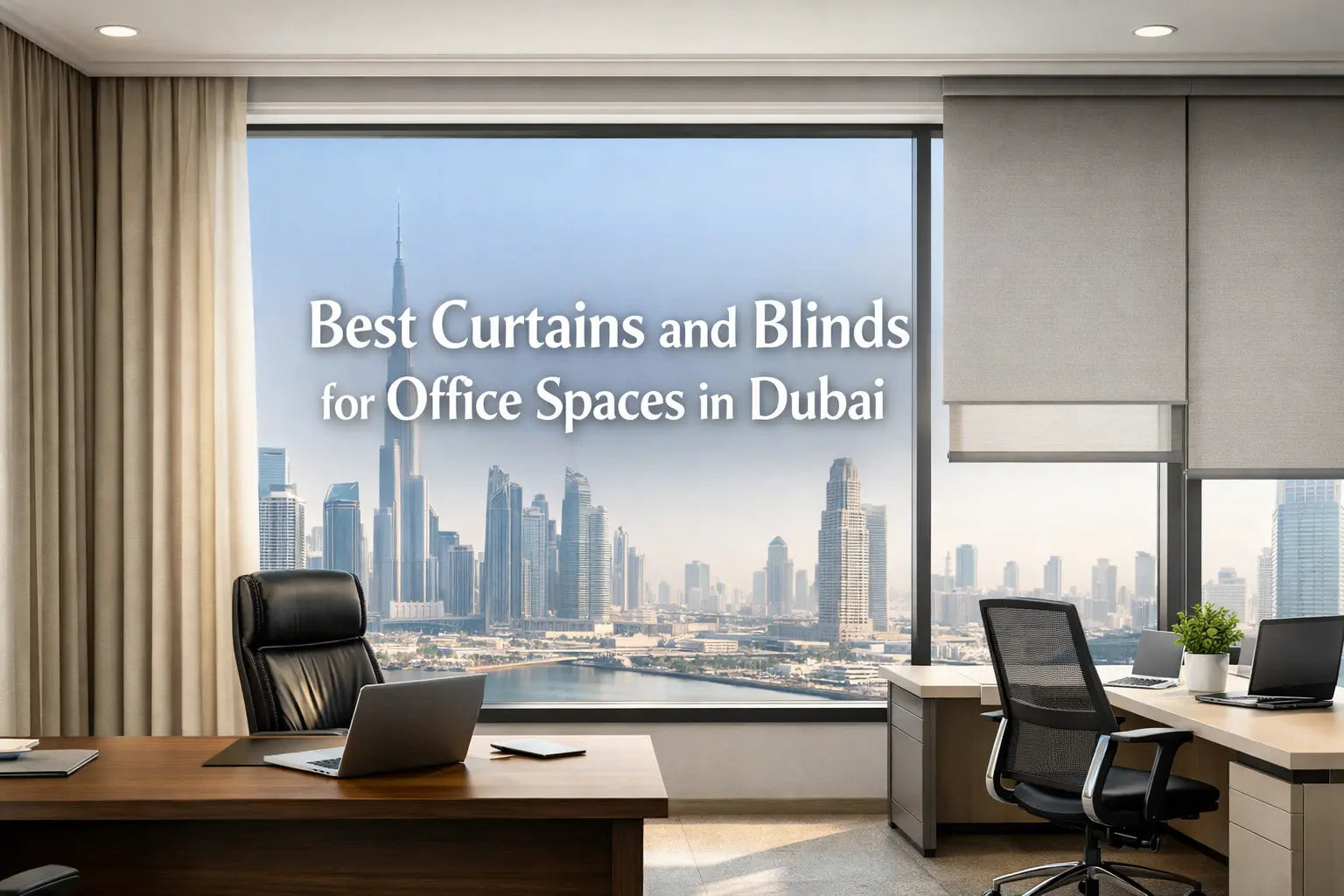 Best Curtains and Blinds for Office Spaces in Dubai