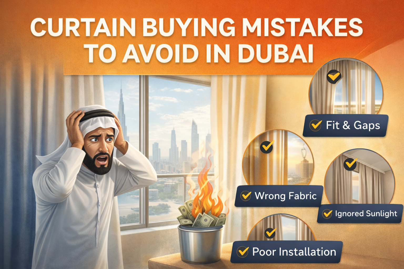 Curtain Buying Mistakes in Dubai