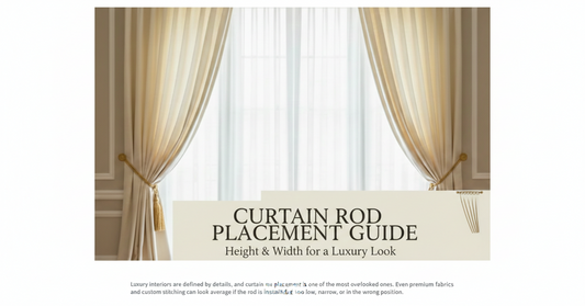 Curtain Rod Placement Guide: Height and Width for a Luxury Look