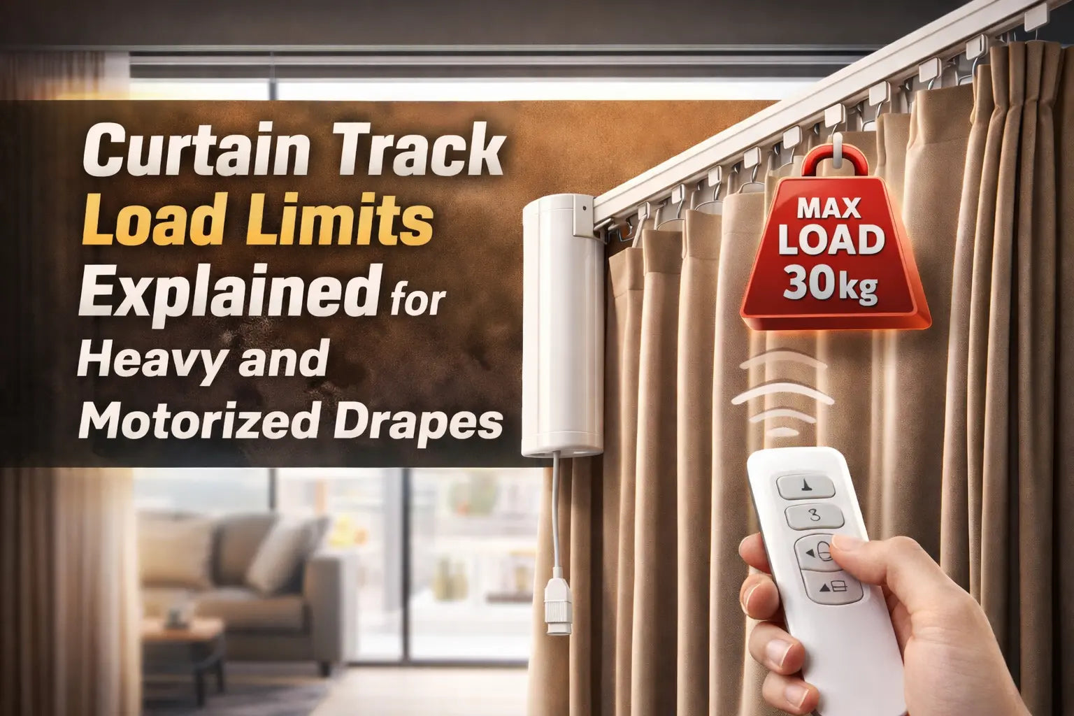 Curtain Track Load Limits Explained for Heavy and Motorized Drapes