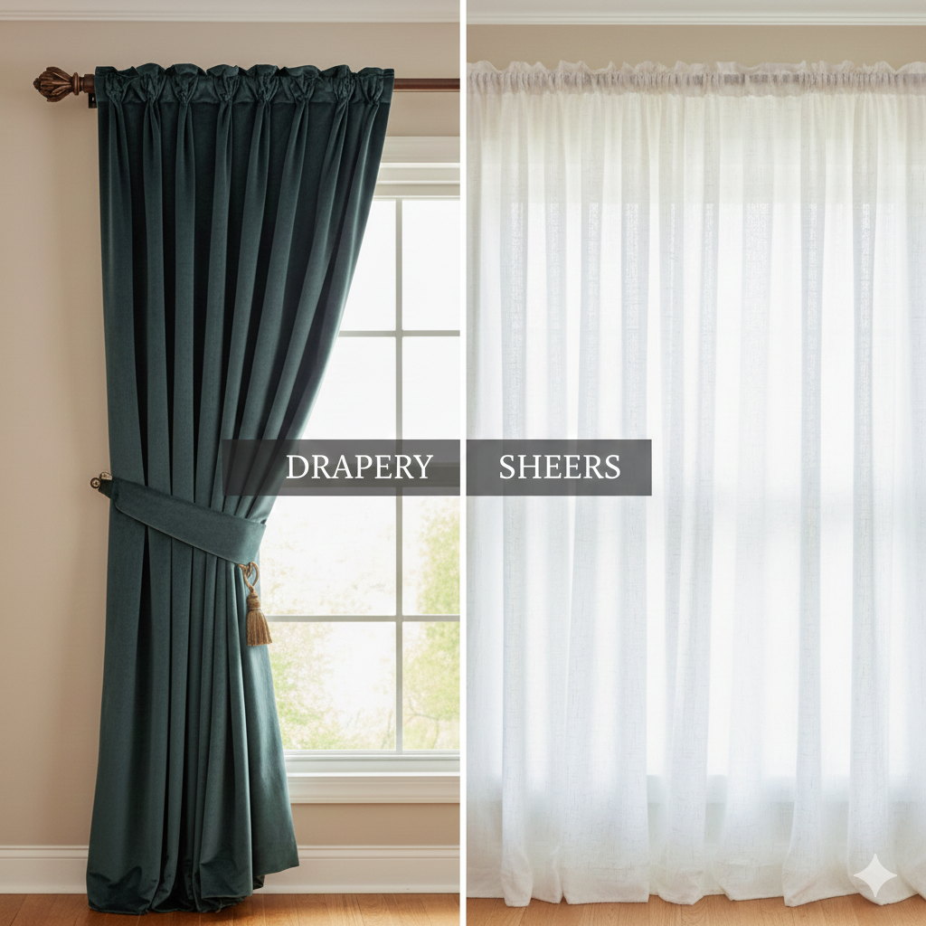 Drapery vs Sheers: Which Window Treatment Is Right for Your Space