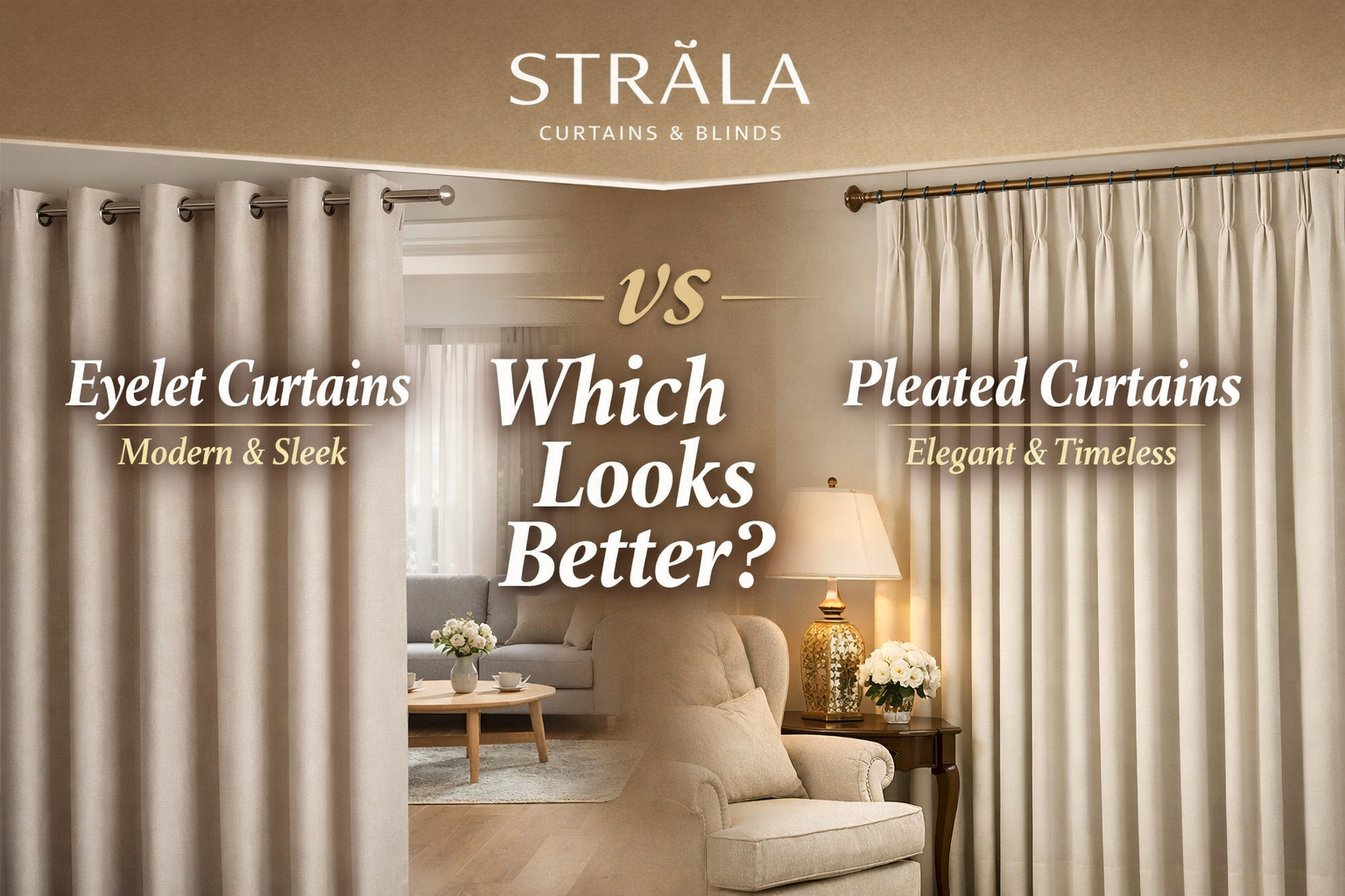 Eyelet Curtains vs Pleated Curtains: Which Looks Better in Dubai Homes?