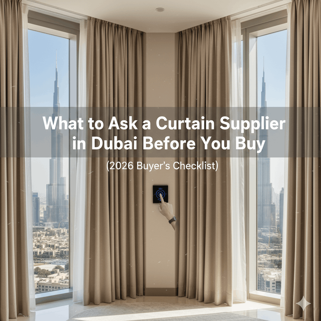 What to Ask a Curtain Supplier in Dubai Before You Buy (2026 Buyer’s Checklist)