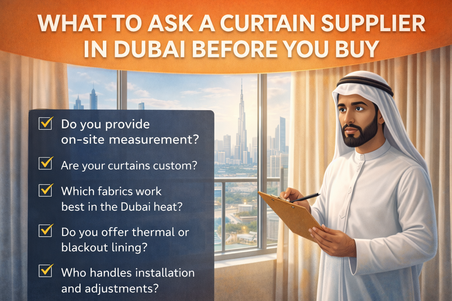 What to ask a curtain supplier
