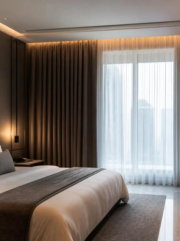 Motorised Hotel Curtains Motorised Hotel Curtains