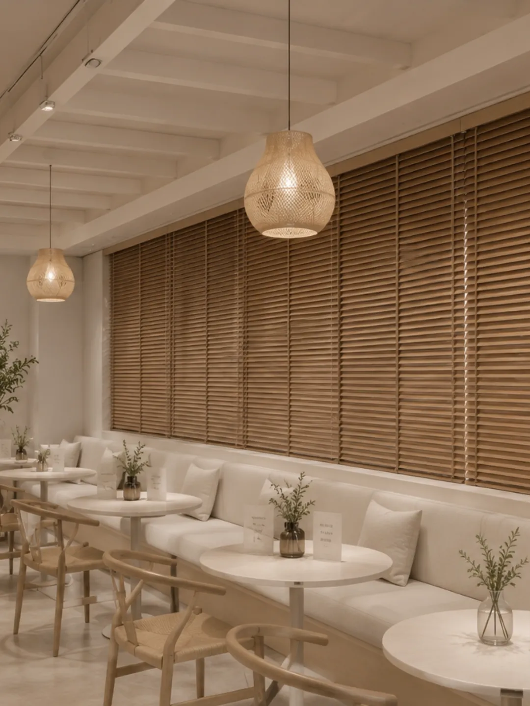 Wooden Blinds for Restaurants & Cafes